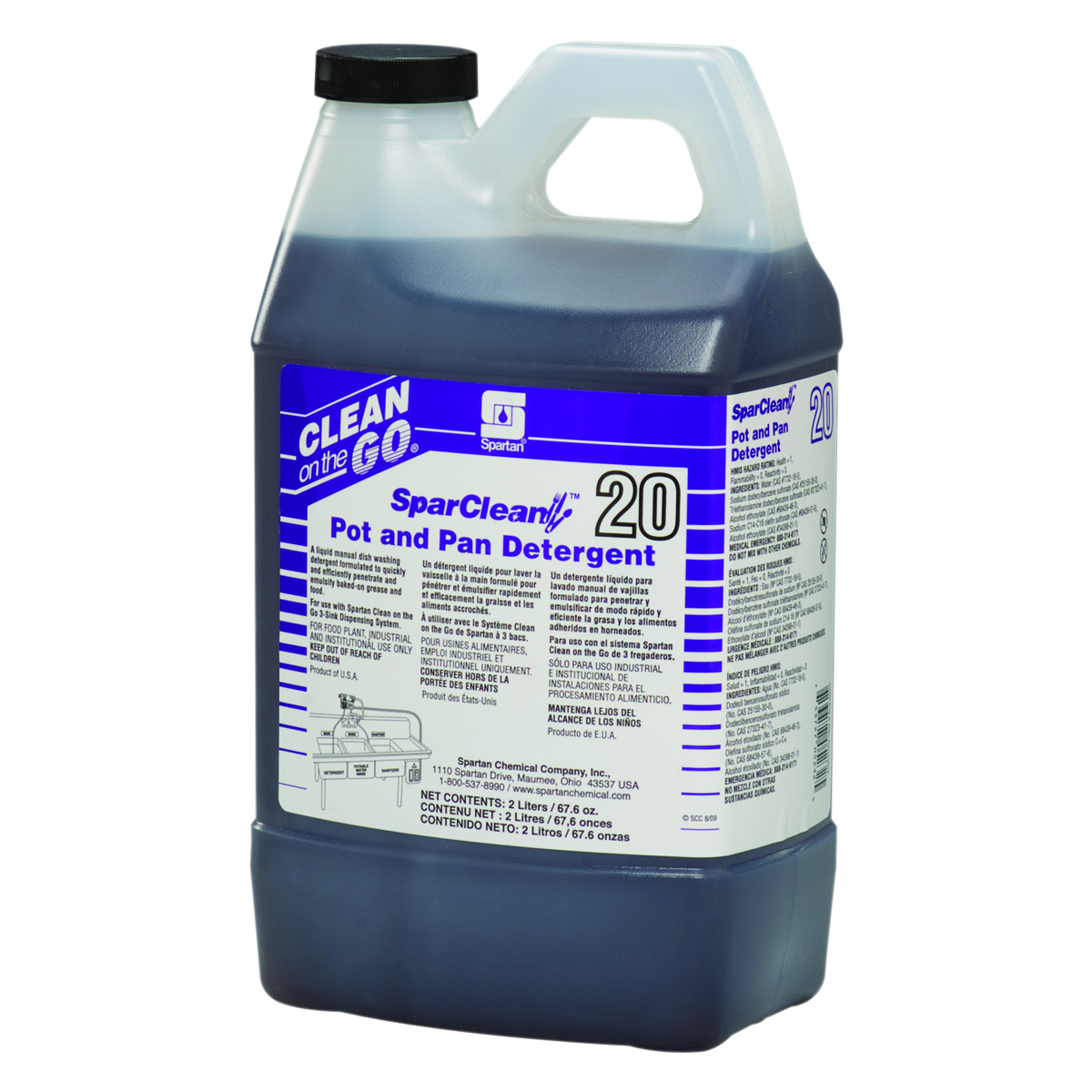 SparClean® Pot and Pan Detergent 20 2 liter (4 per case)